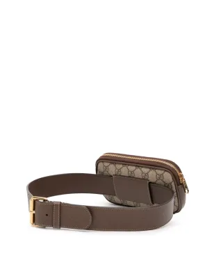 ビンテージ Gucci GG Supreme ウェブ オフィディア ベルトバッグ ブラウン - サムネイル3