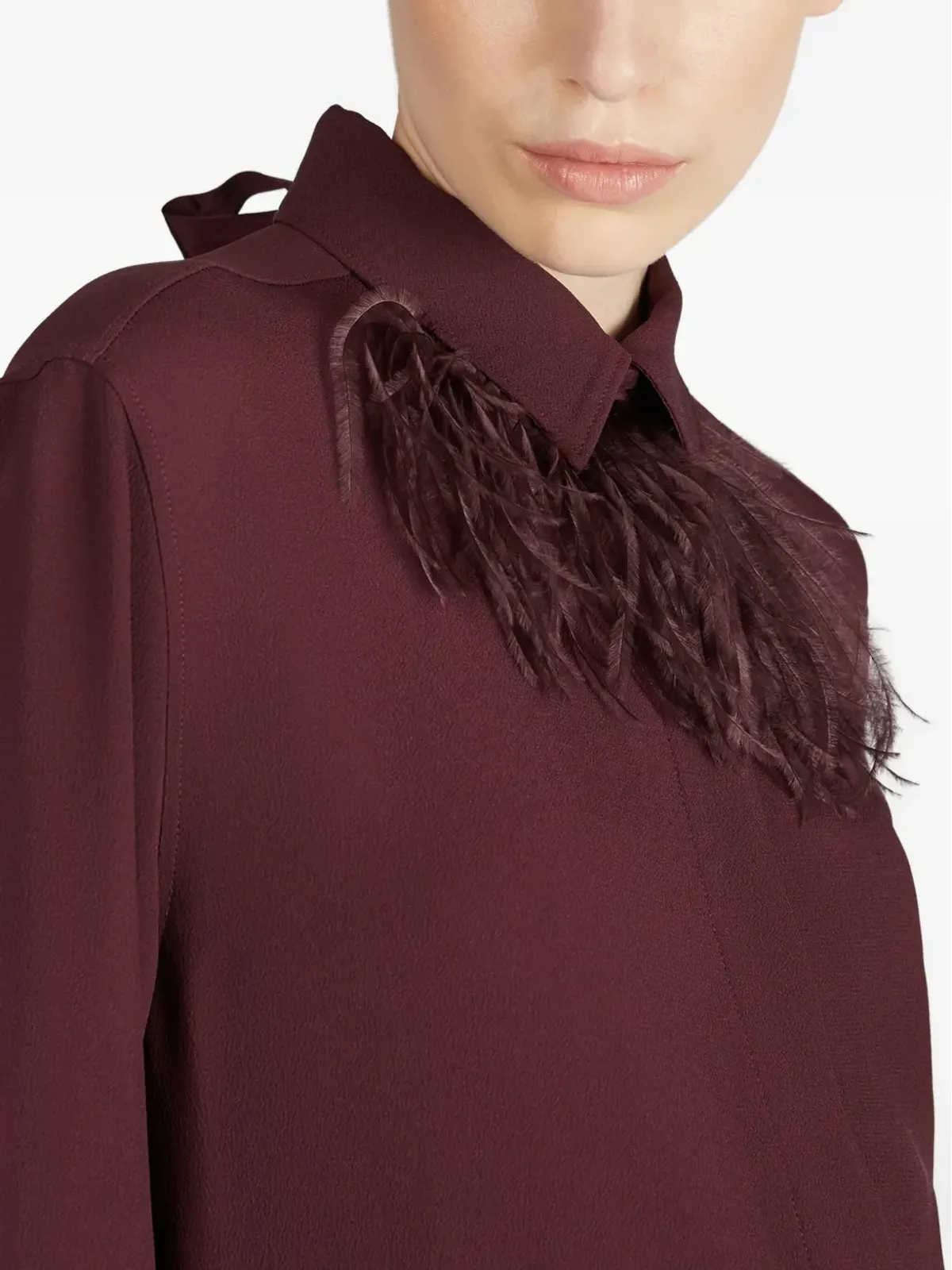 Glanshirt フェザーディテールシャツ - 画像5