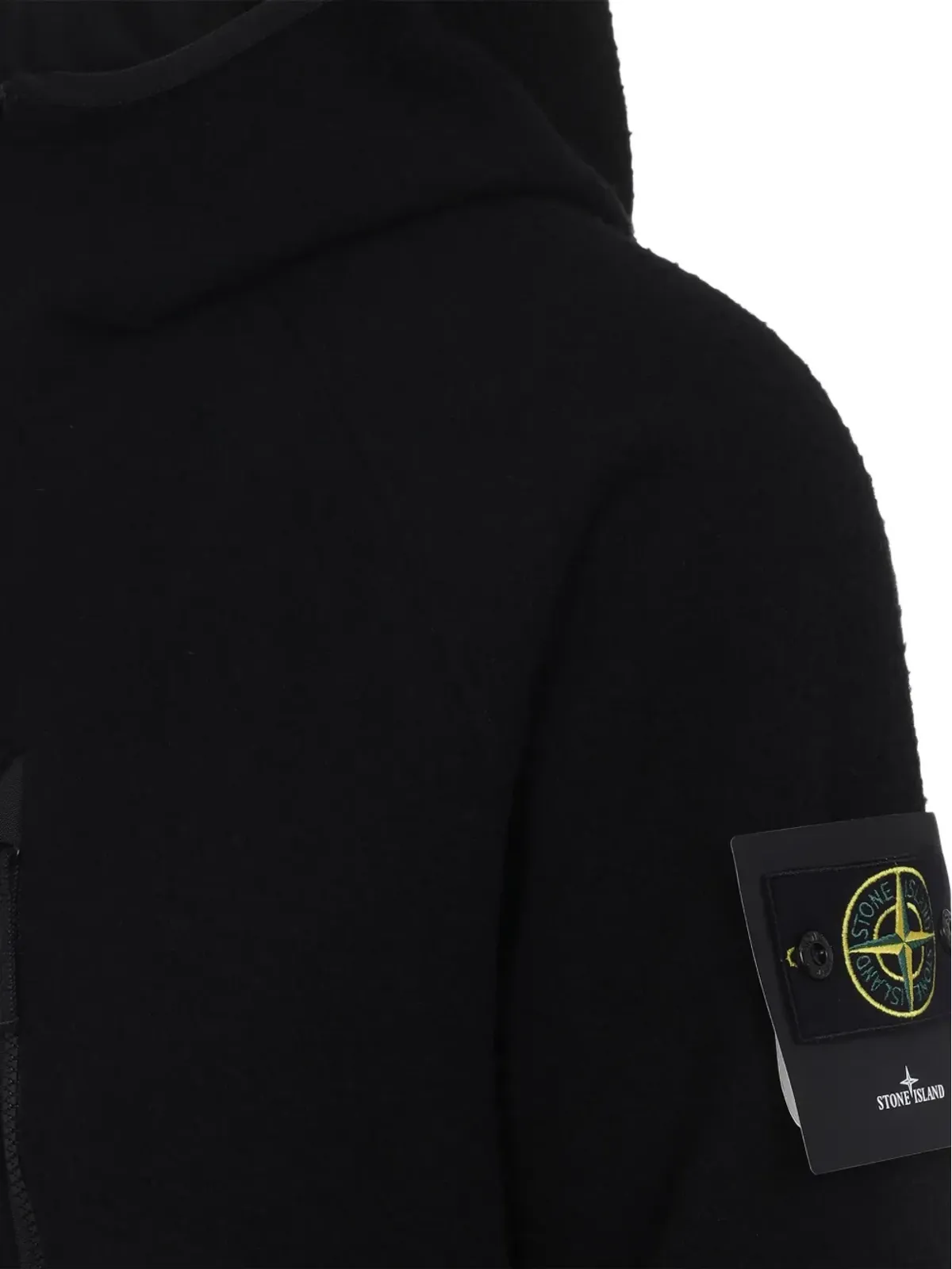 Stone Island フード付きジップジャケット - ブラック - 画像3