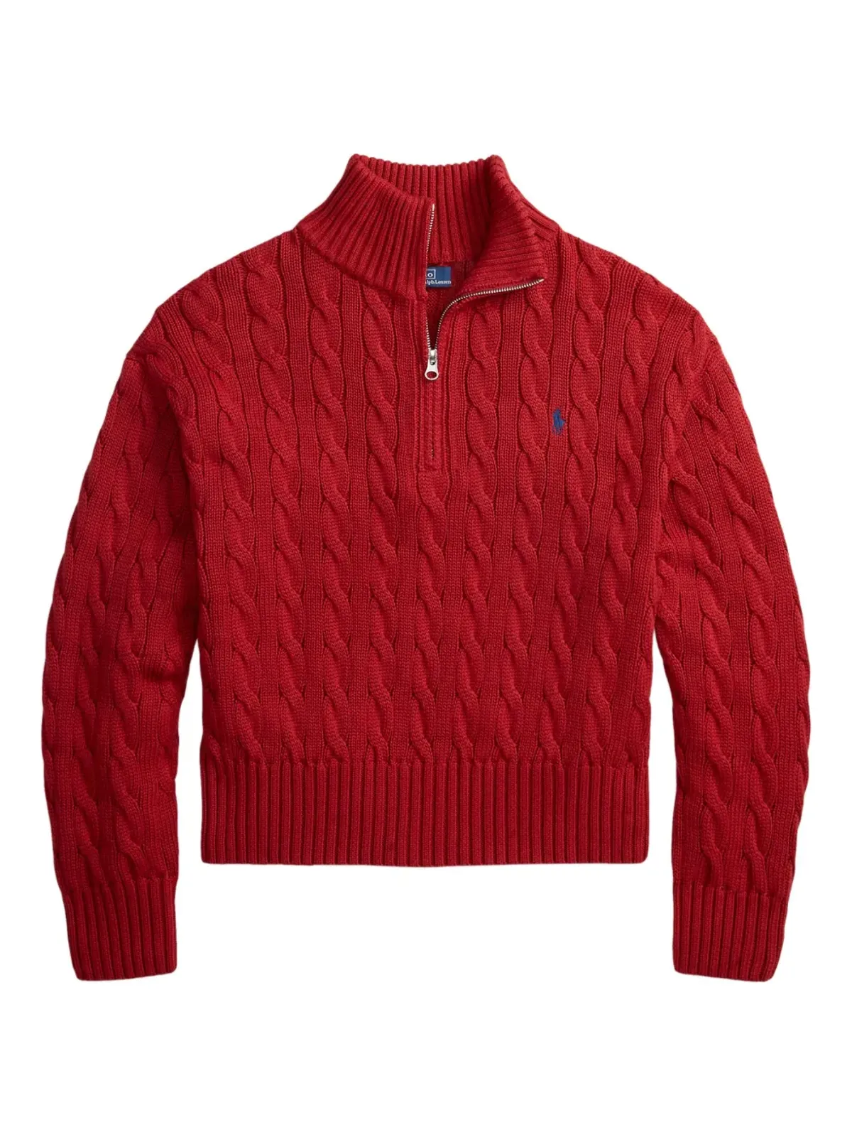 Polo Ralph Lauren ポロ Pony ケーブルニットセーター レッド - 画像1