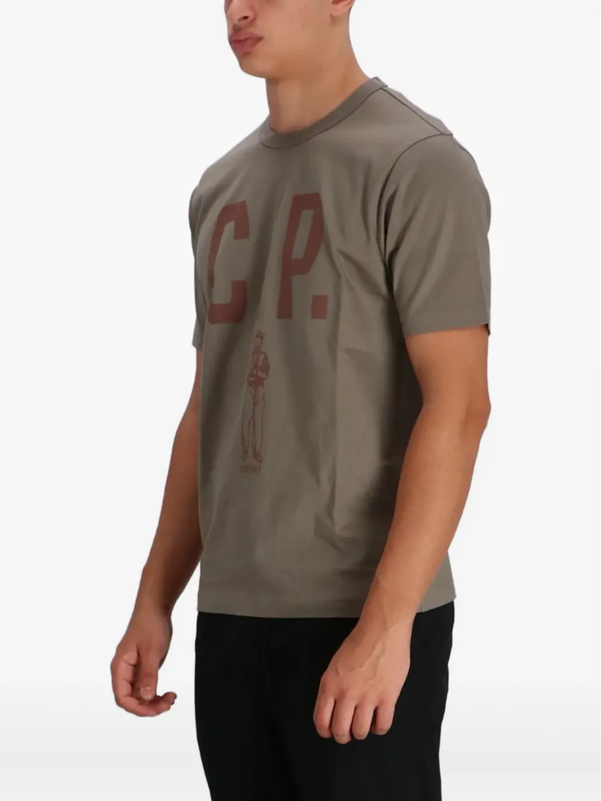C.P. Company グラフィック Tシャツ - ブラウン - 画像3