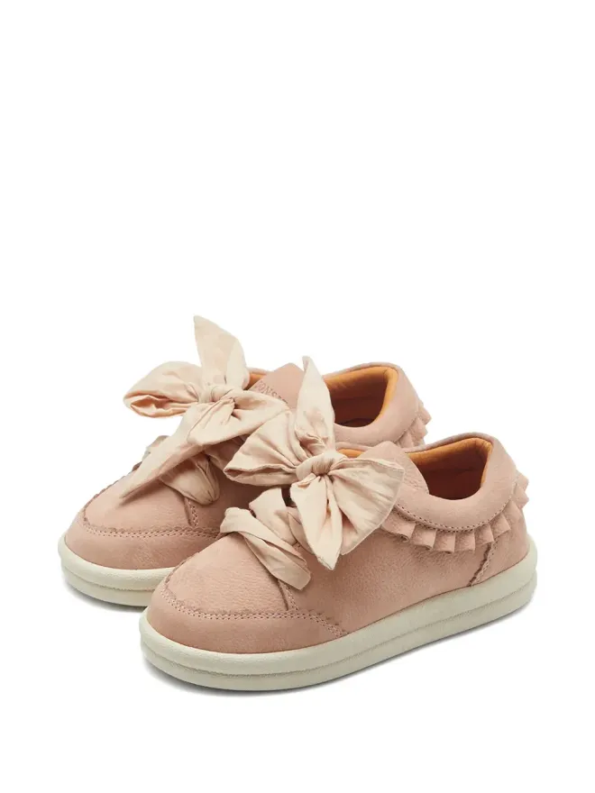 Donsje Donsje ruffled bow sneakers - Pinkの商品画像