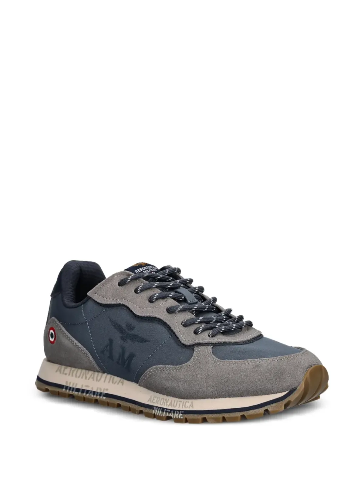 Aeronautica Militare ロゴプリントスニーカー - 画像2