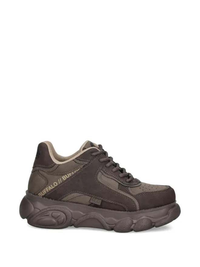 Buffalo Buffalo CLD Echo パネルド レースアップ トレーナー ブラウンの商品画像