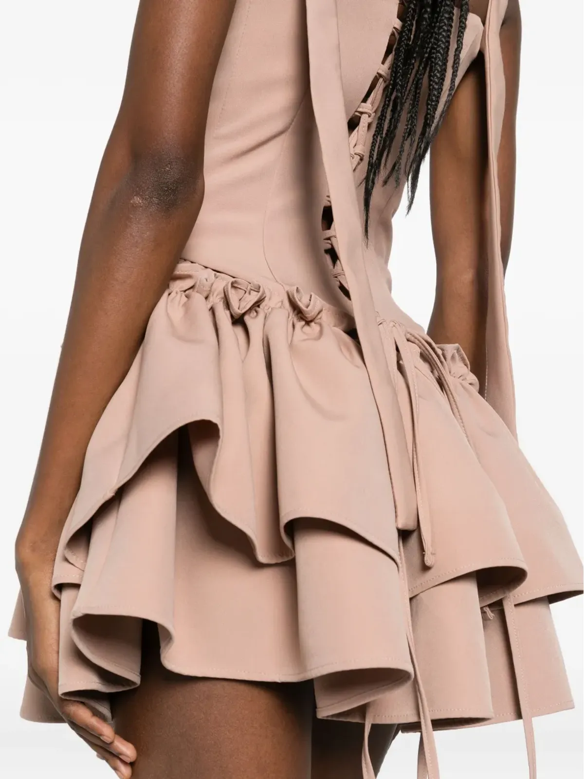 RHIZOME Katya ruffle-detail mini skirt - 画像5