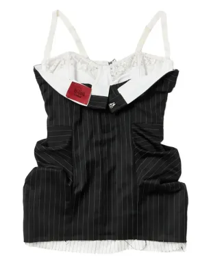 Dilara Findikoglu ピンストライプ ミニドレス - サムネイル2