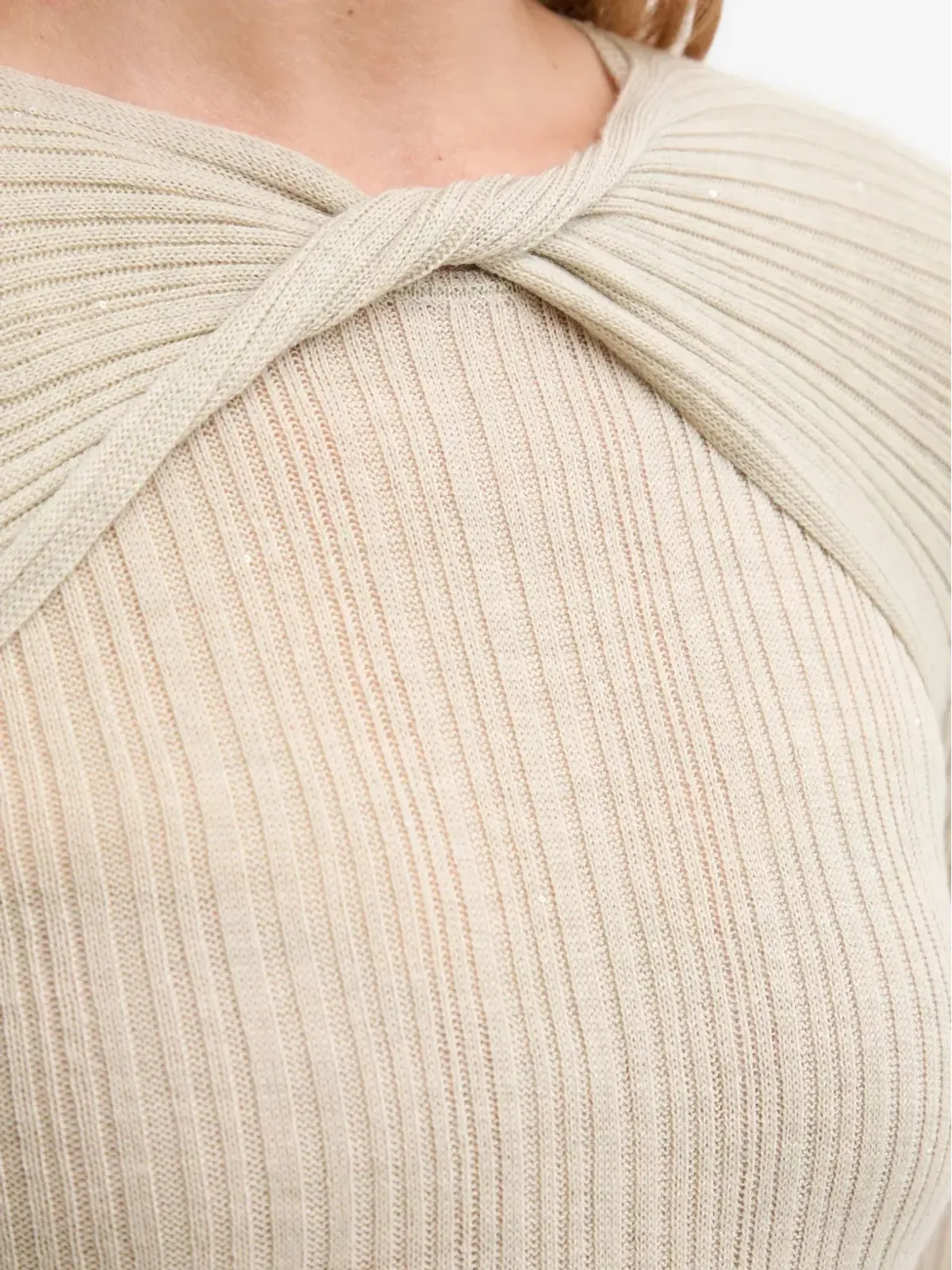 Hoss Intropia twisted ribbed sweater - Neutrals - 画像5