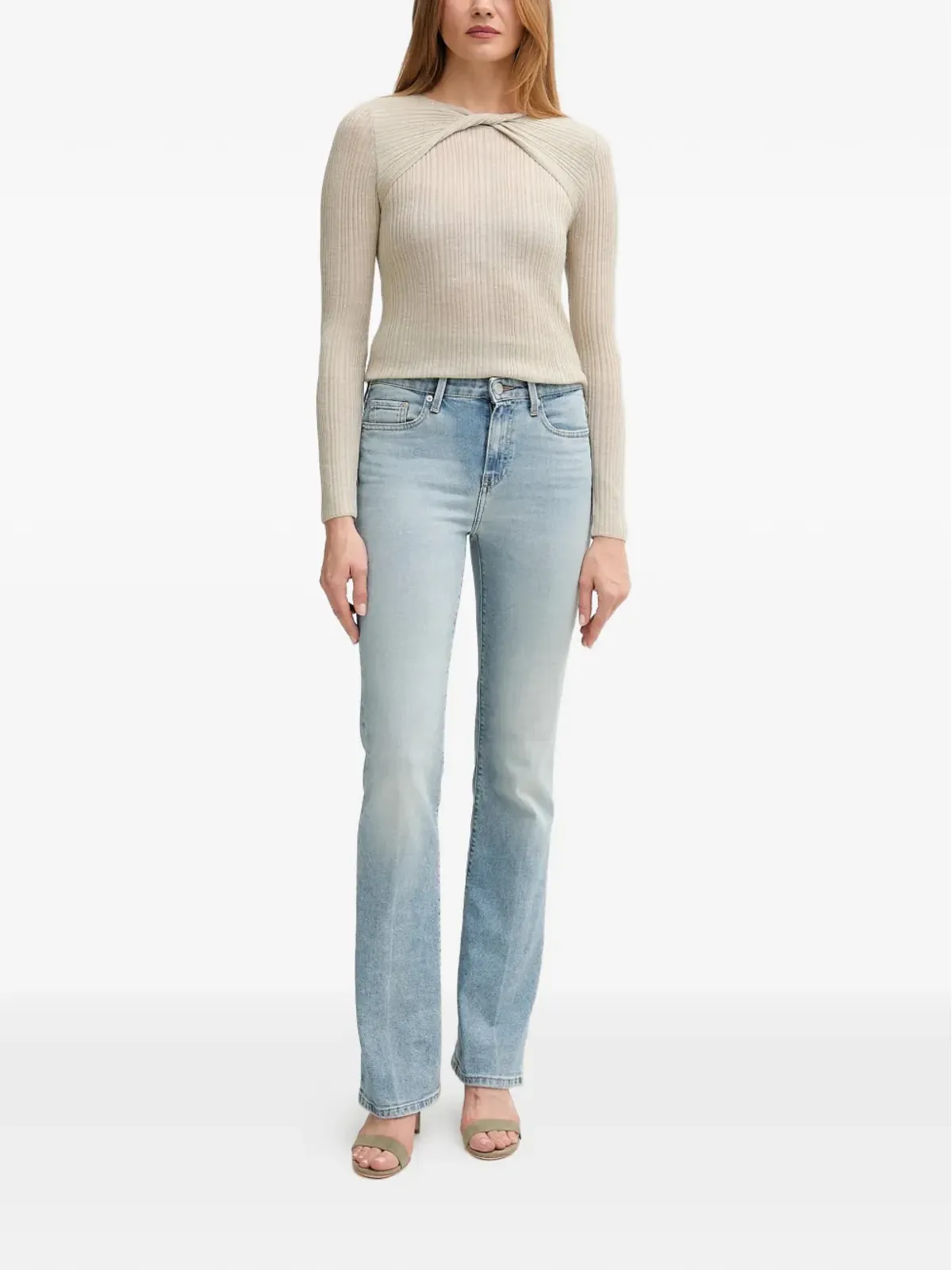 Hoss Intropia twisted ribbed sweater - Neutrals - 画像2