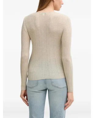 Hoss Intropia twisted ribbed sweater - Neutrals - サムネイル3