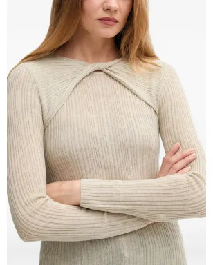 Hoss Intropia twisted ribbed sweater - Neutrals - サムネイル4