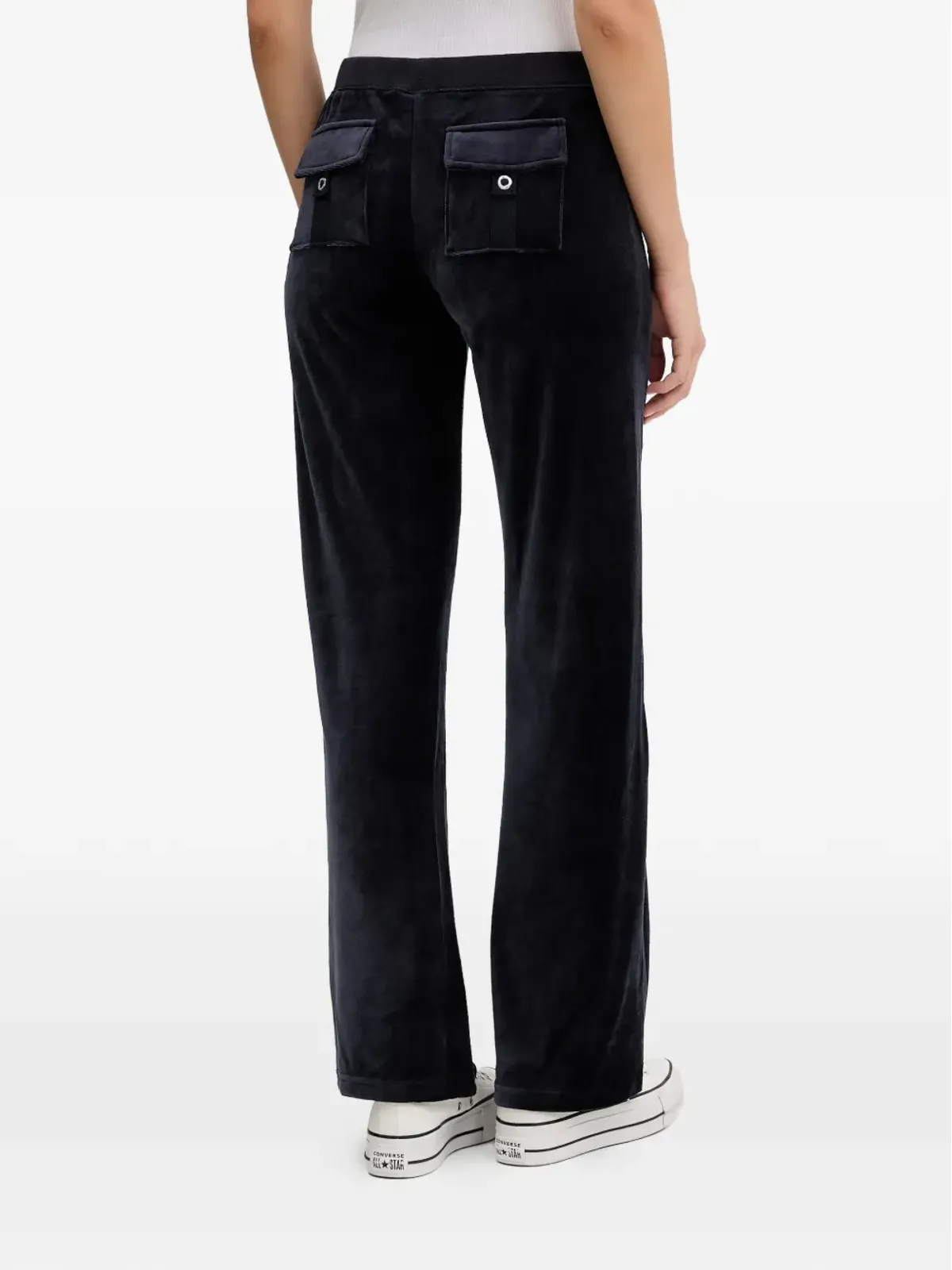 Juicy Couture ダークブルー ベルベット素材のスウェットパンツ - 画像3