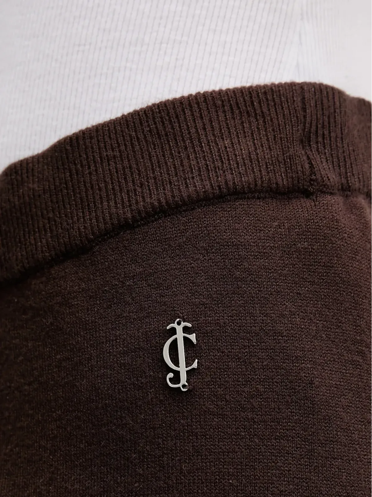 Juicy Couture ドローストリング付き ロゴディテール トラックパンツ ブラウン - 画像4