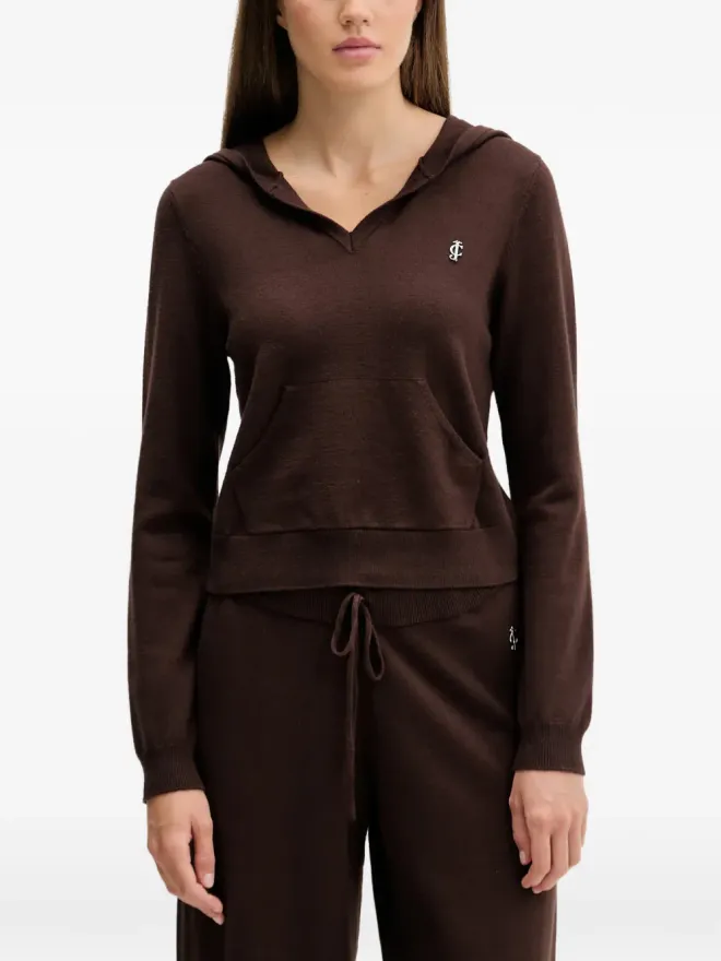 Juicy Couture Juicy Couture フード付きポケットトップス - Brownの商品画像