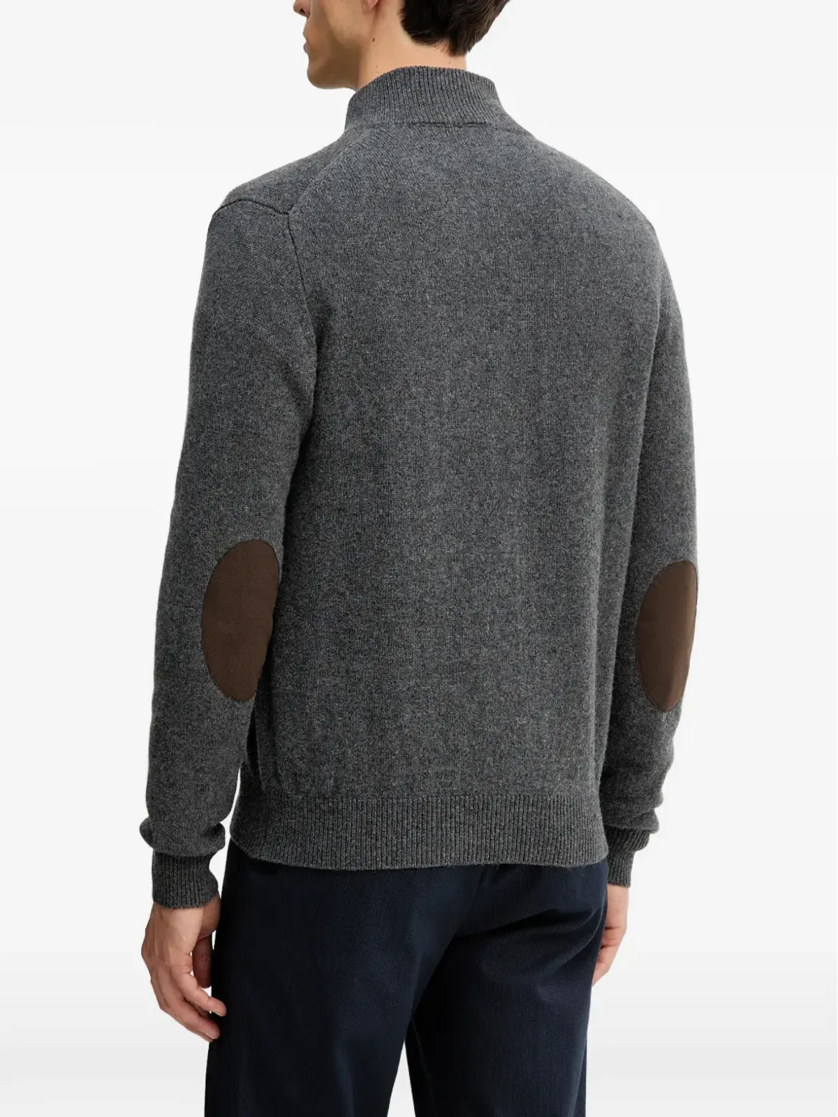 Hackett エルボーパッチカーディガン - 画像3