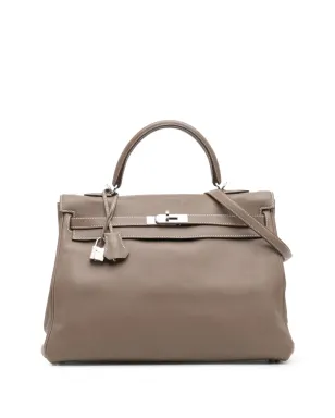Hermès ビンテージ 2008 Swift Kelly II Retourne 35 サッチェル - ブラウン - サムネイル1