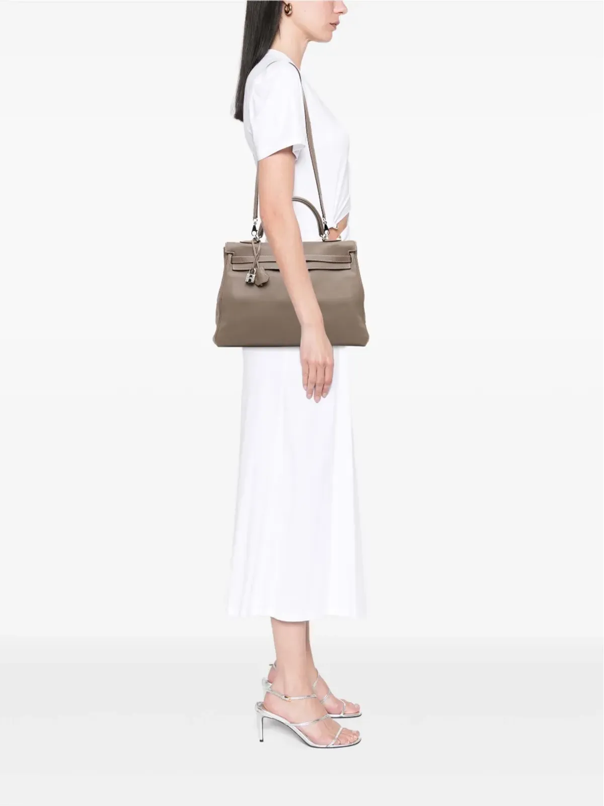 Hermès ビンテージ 2008 Swift Kelly II Retourne 35 サッチェル - ブラウン - 画像2