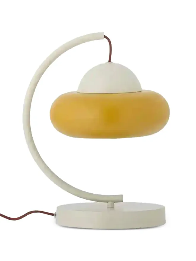 BLOOMINGVILLE BLOOMINGVILLE Bubble curved table lamp - Whiteの商品画像