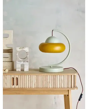 BLOOMINGVILLE Bubble curved table lamp - White - サムネイル4