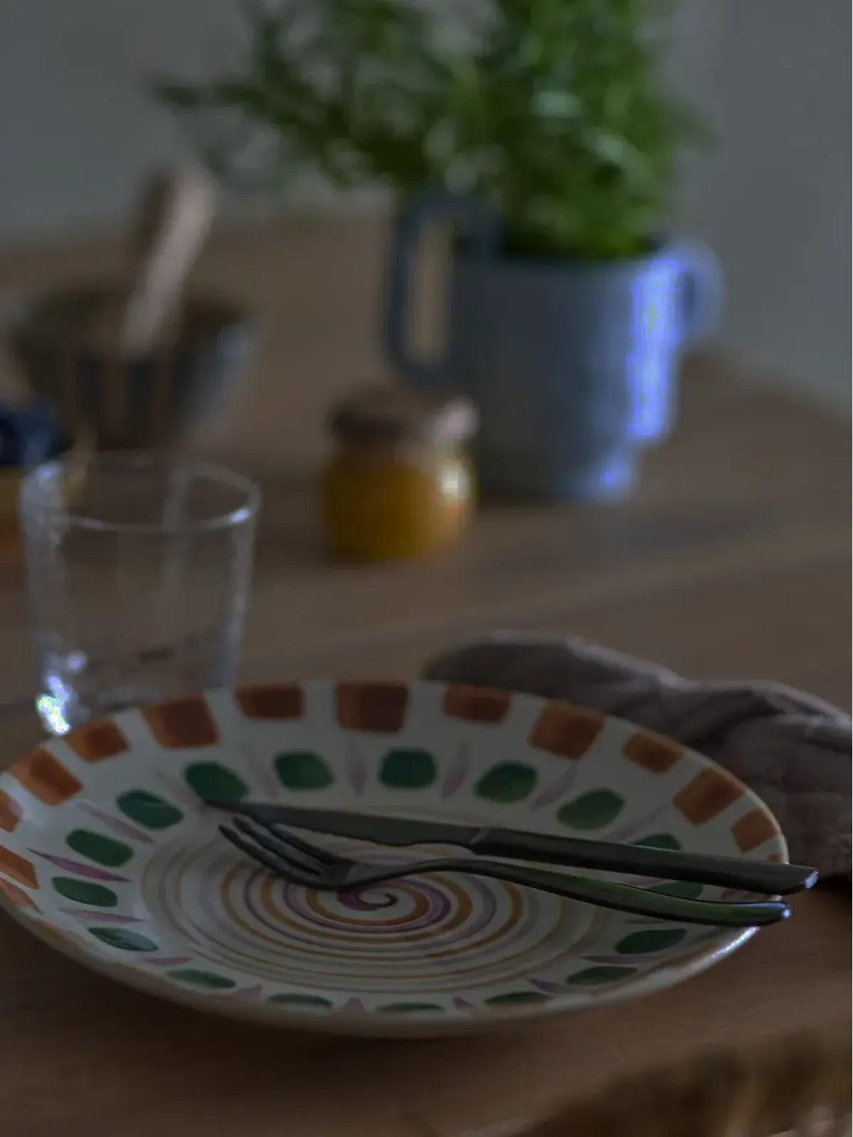 BLOOMINGVILLE Shama patterned plate - 画像2
