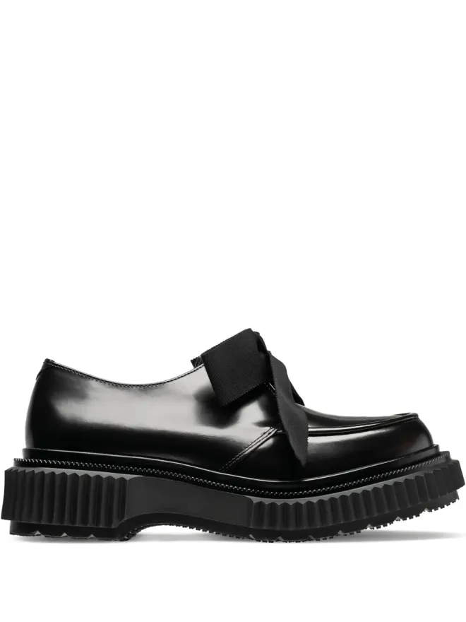 Adieu Paris Adieu Paris リボン付きプラットフォームダービーシューズの商品画像