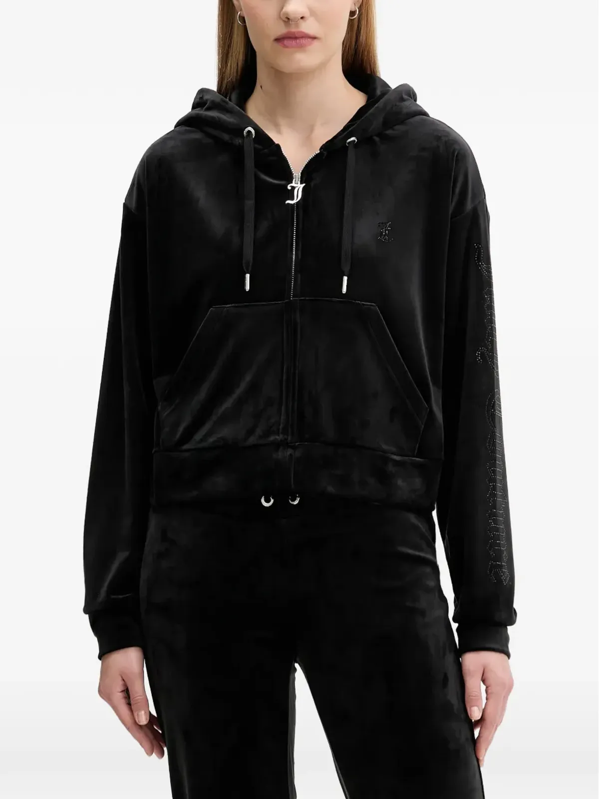 Juicy Couture ポケットジップファスナー付きフーディー - 画像1