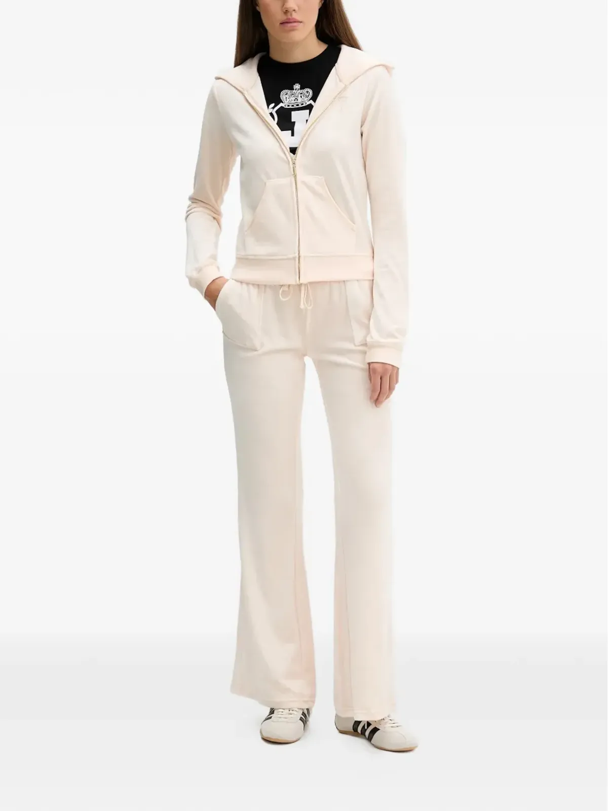 Juicy Couture ジップアップ ロゴディテール フーディ - 画像2