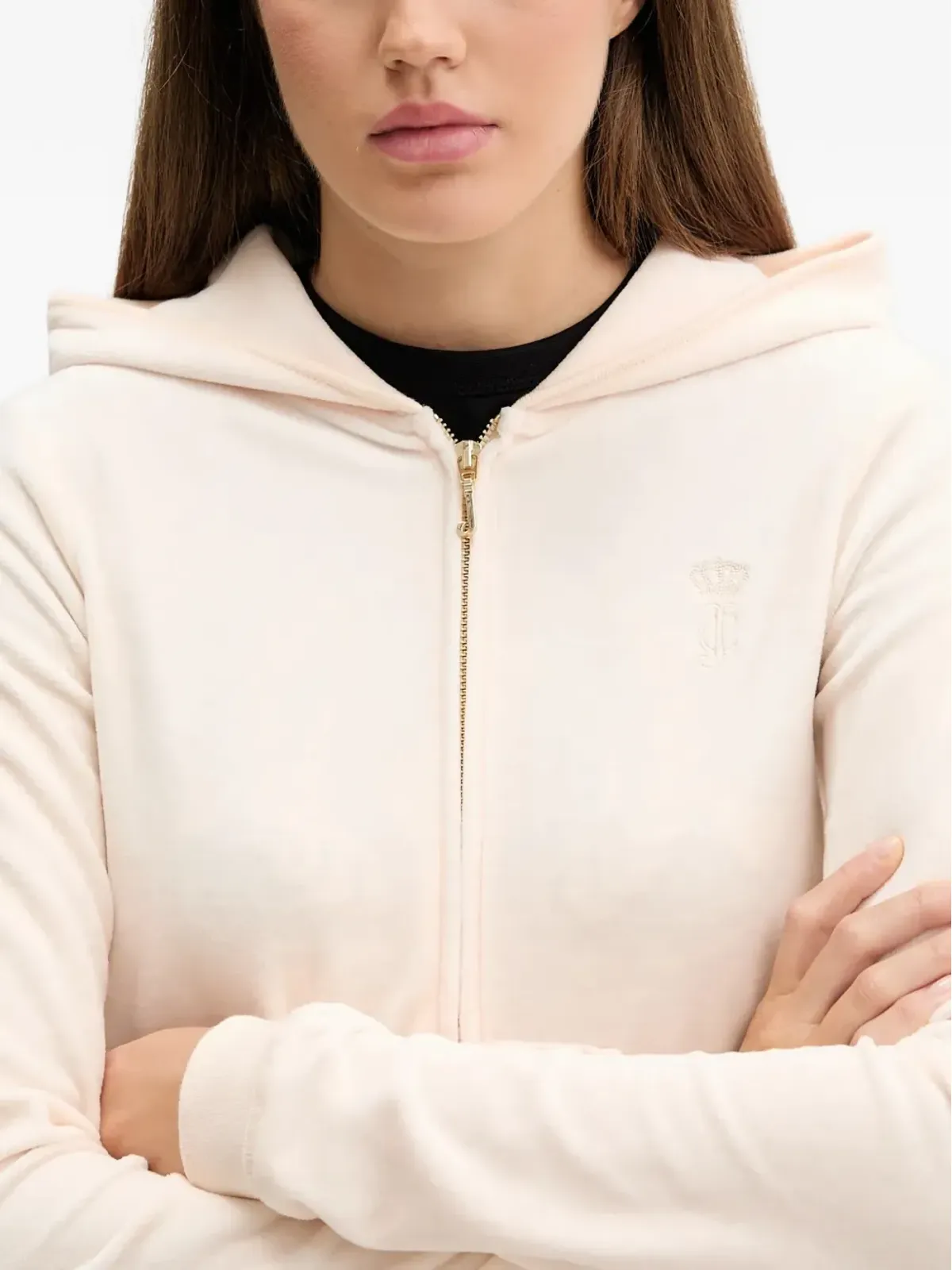 Juicy Couture ジップアップ ロゴディテール フーディ - 画像4