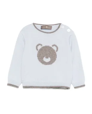 Little Bear テディベア柄セーター - サムネイル1
