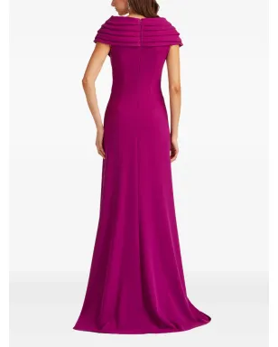 Tadashi Shoji ラッフルドレープマキシドレス - サムネイル3