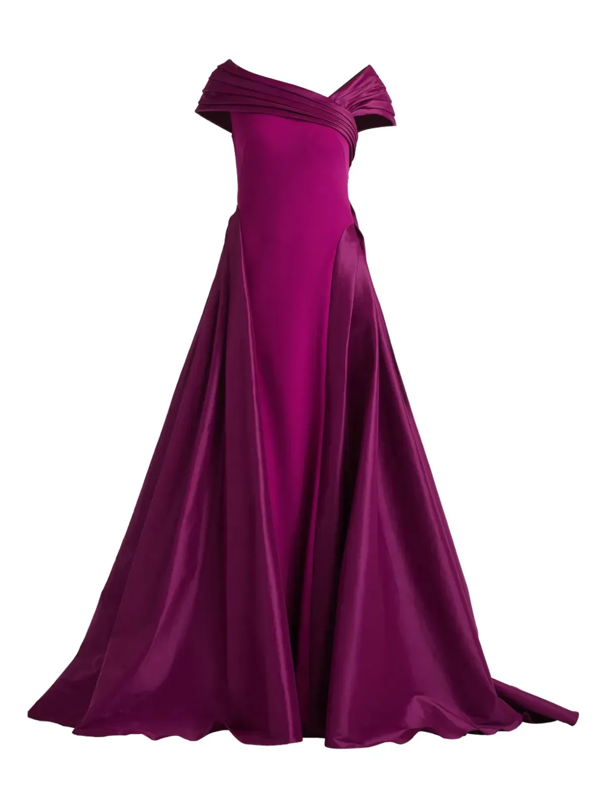 Tadashi Shoji プリーツ入りマキシドレス - 画像1