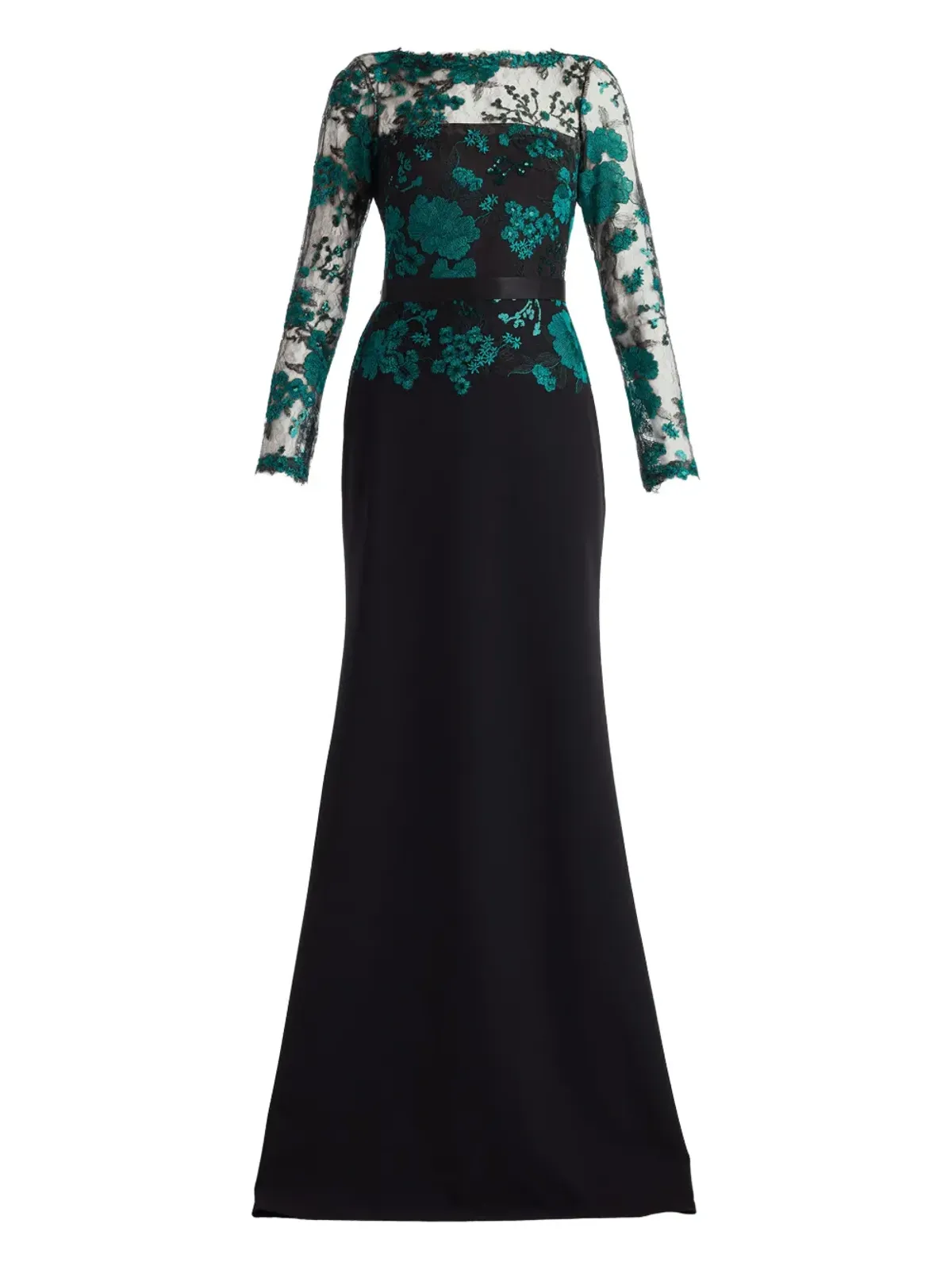 Tadashi Shoji 花柄エンブリッシュメント入りマキシドレス - 画像1