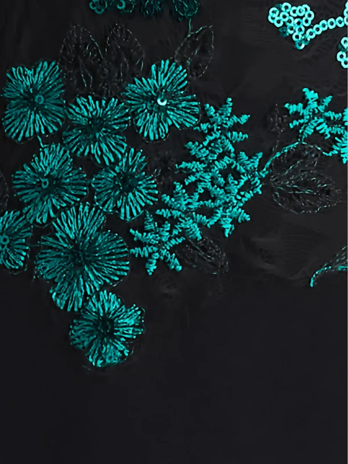 Tadashi Shoji 花柄エンブリッシュメント入りマキシドレス - 画像5