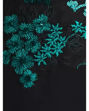 Tadashi Shoji 花柄エンブリッシュメント入りマキシドレス - サムネイル5
