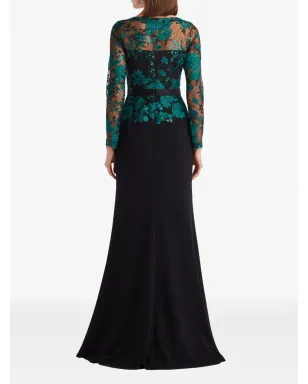 Tadashi Shoji 花柄エンブリッシュメント入りマキシドレス - サムネイル3