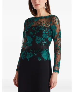 Tadashi Shoji 花柄エンブリッシュメント入りマキシドレス - サムネイル4