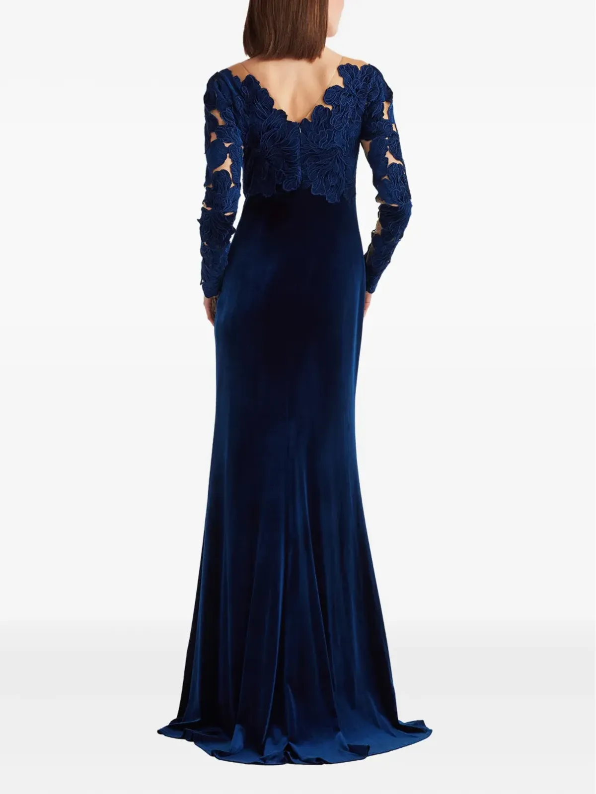 Tadashi Shoji 花柄ディテール ロングスリーブ マキシドレス - 画像3