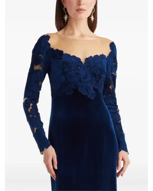 Tadashi Shoji 花柄ディテール ロングスリーブ マキシドレス - サムネイル4