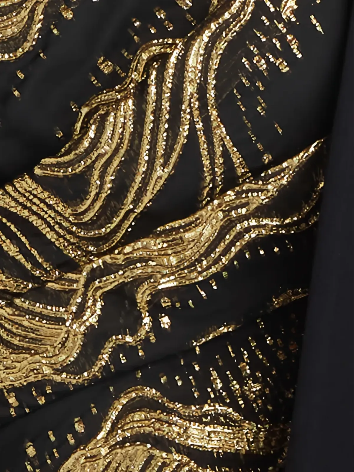 Tadashi Shoji 片肩リボンディテールのマキシドレス - 画像5