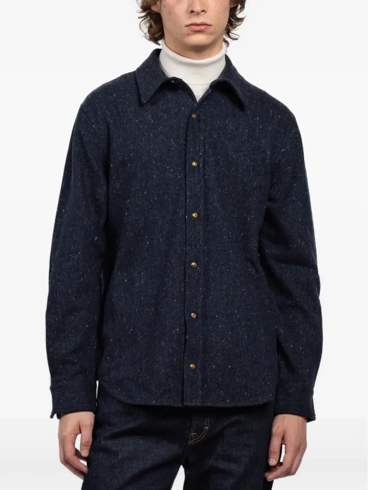 GOD'S TRUE CASHMERE ボタンアップシャツ - Blue - 画像4