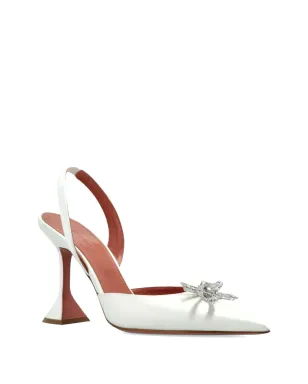 Amina Muaddi ローズィー リボンディテール付きスリングバックパンプス - サムネイル2