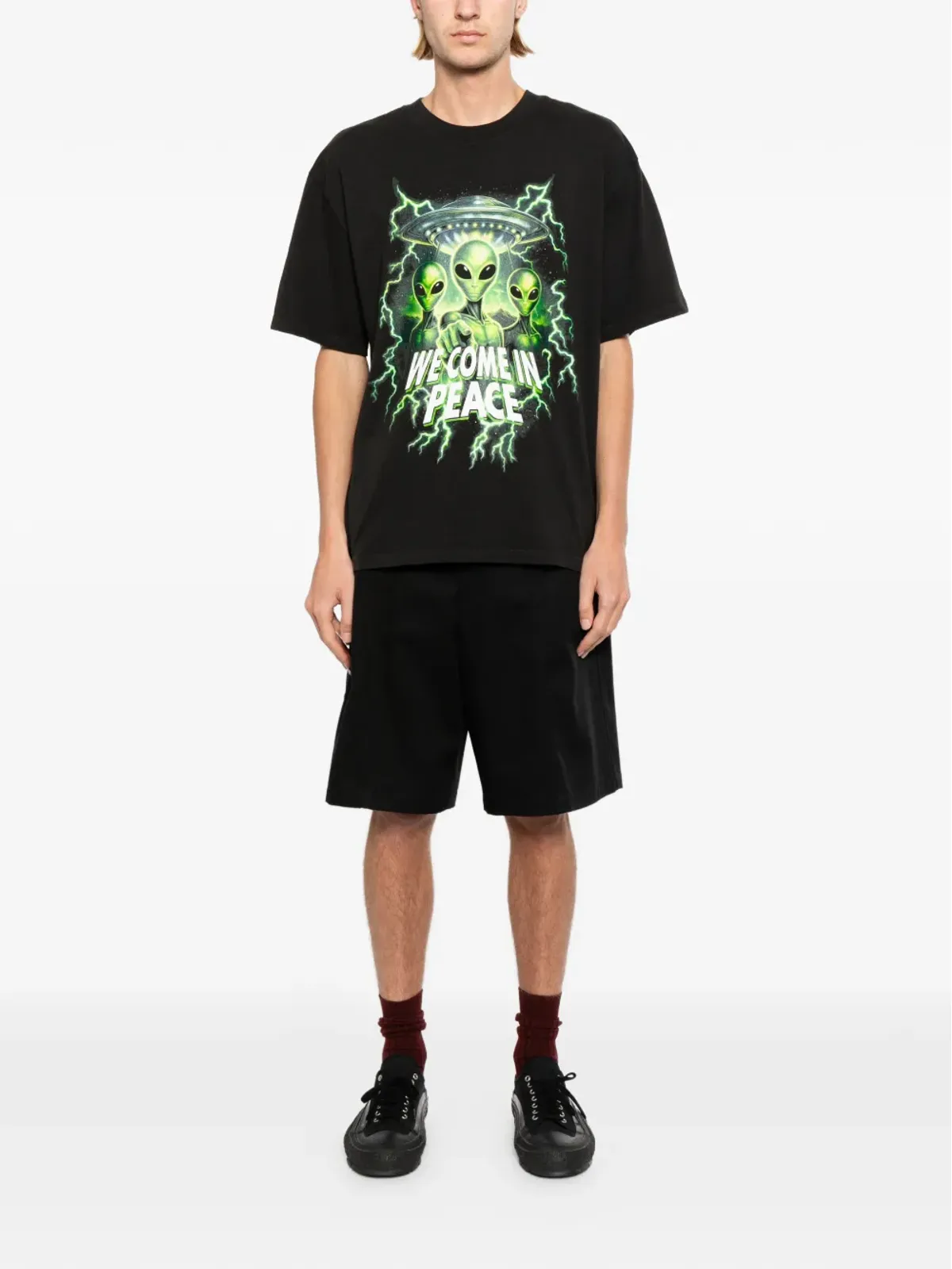 Melt エイリアンプリントTシャツ - 画像2