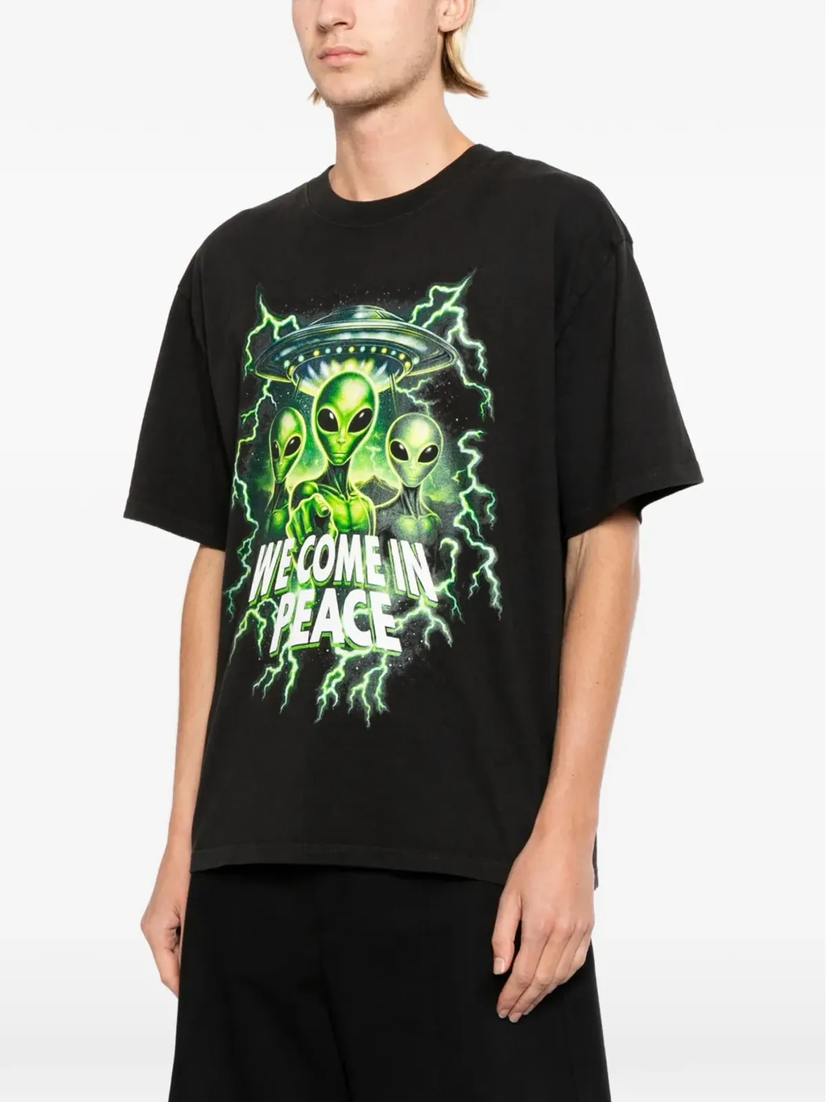 Melt エイリアンプリントTシャツ - 画像3