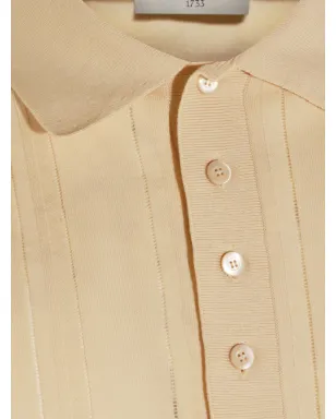 Piacenza Cashmere 縦ストライプ ポロシャツ - サムネイル4