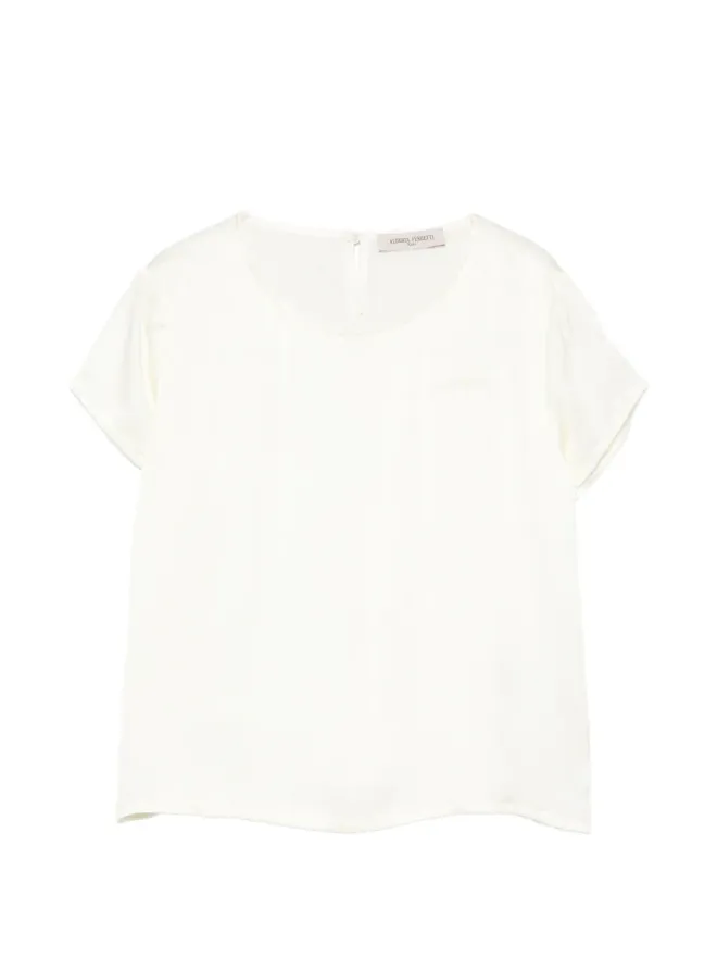 Alberta Ferretti Kids Alberta Ferretti Kids ロゴ刺繍ブラウスの商品画像