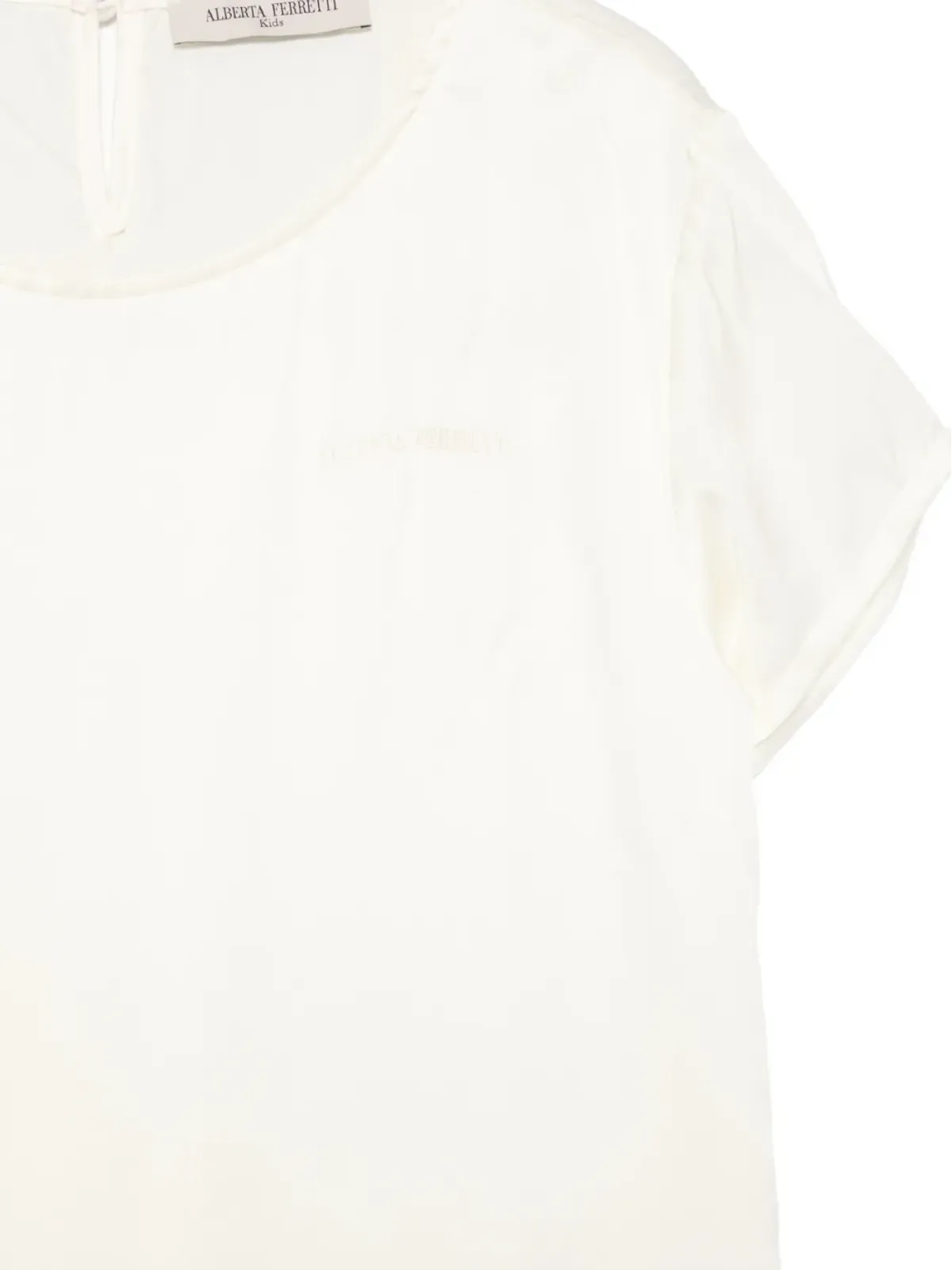 Alberta Ferretti Kids ロゴ刺繍ブラウス - 画像3