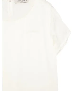 Alberta Ferretti Kids ロゴ刺繍ブラウス - サムネイル3