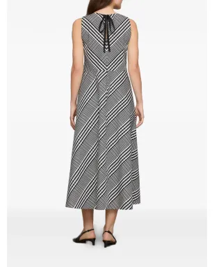 Lafayette 148 グリッドチェック柄ミディドレス - サムネイル3