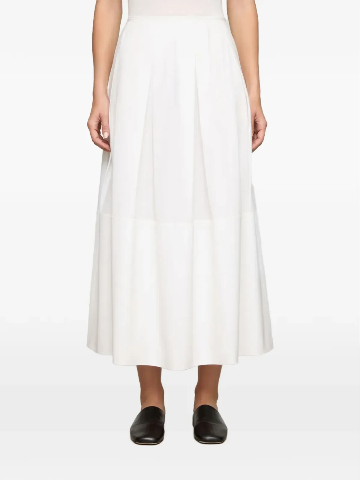 Lafayette 148 インバーテッドプリーツマキシスカート - 画像2