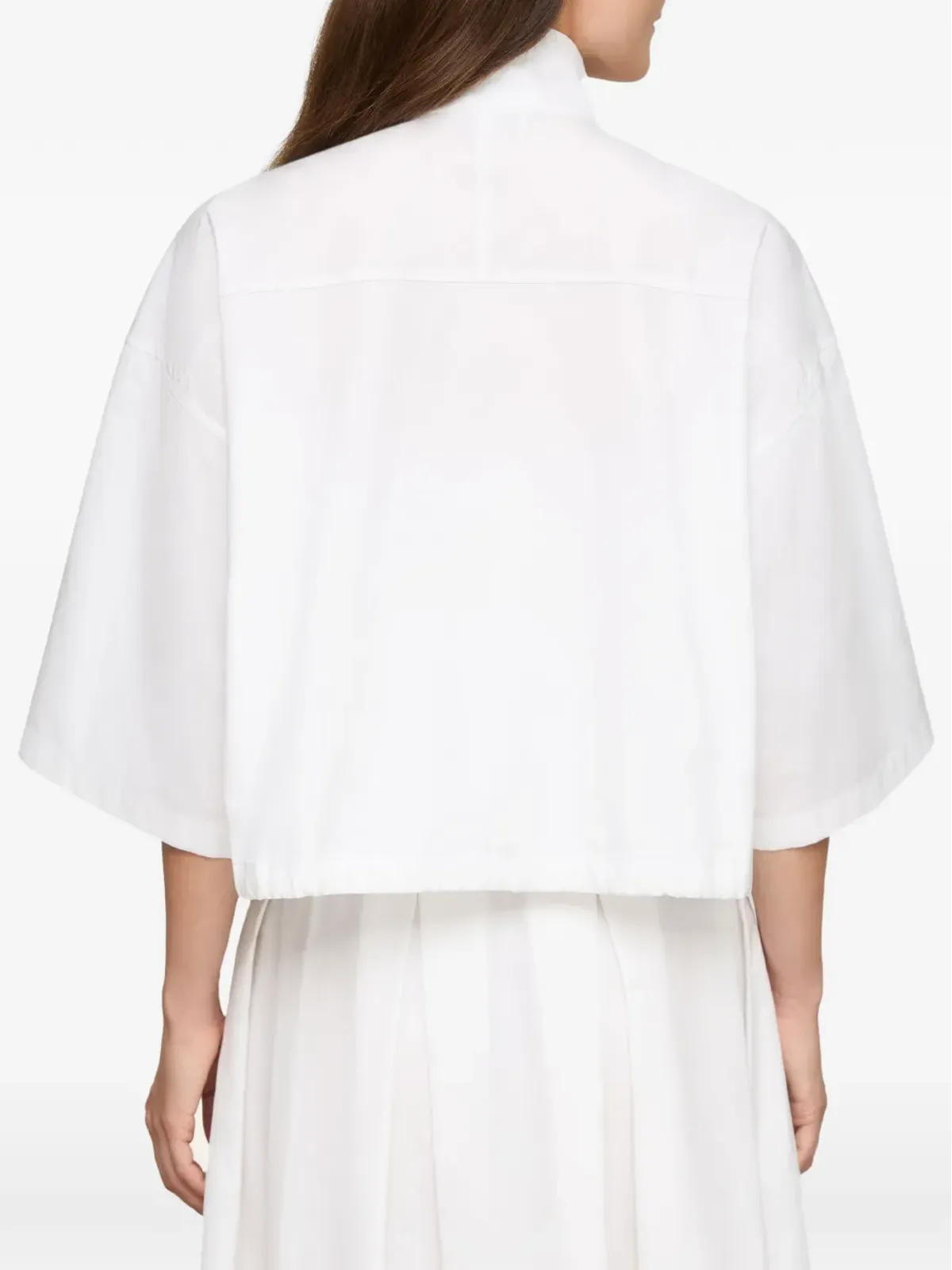 Lafayette 148 オーバーサイズ ショートスリーブ シャツジャケット - 画像3