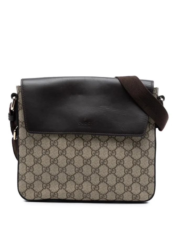 Gucci Pre-Owned Gucci Pre-Owned GG Supreme Messenger Bag クロスボディバッグの商品画像